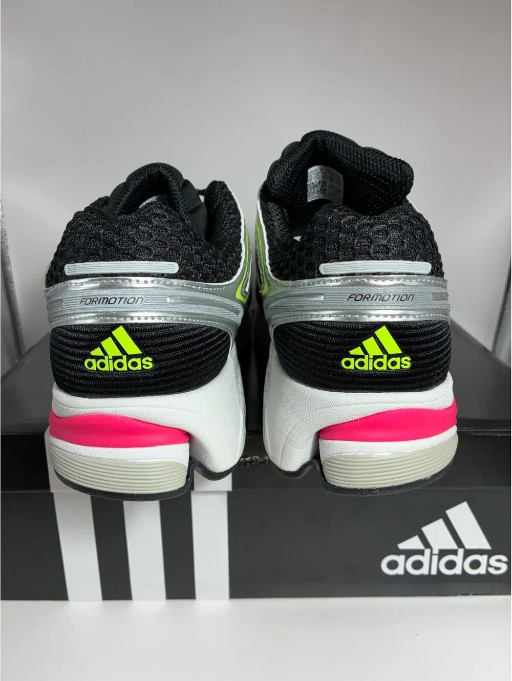 Size 12 - Adidas Adistar Control 5 Core Black Lucid Pink